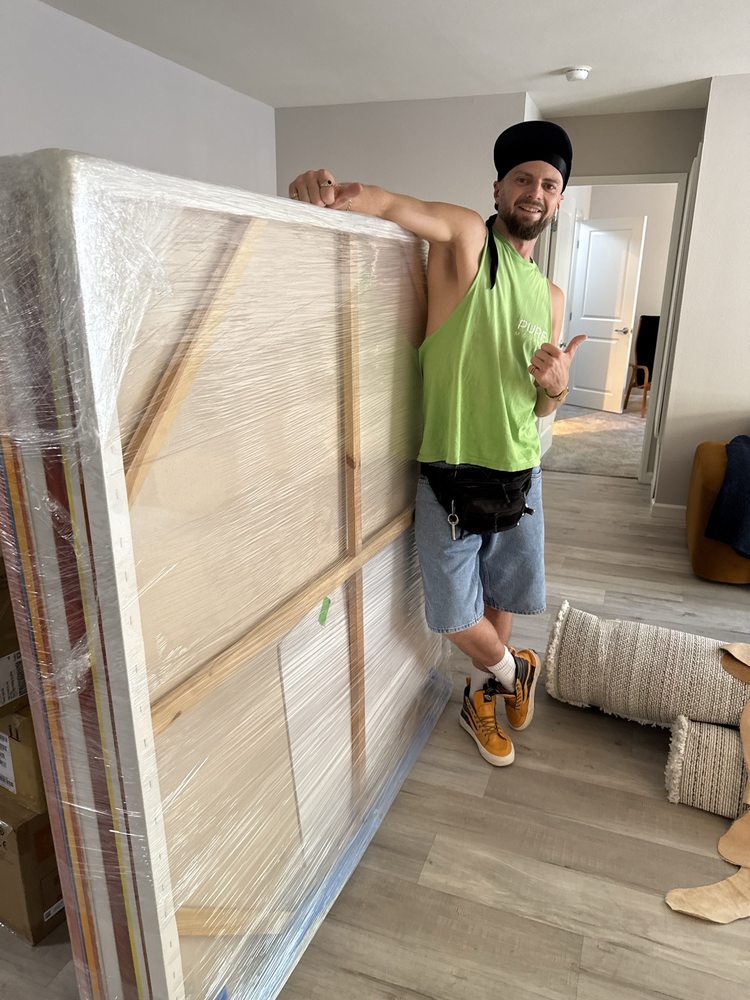Movers near me team completing evening residential move